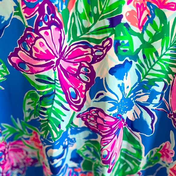 ⭐️⭐️Lilly Pulitzer Cowl Neck/Gator mask Lilshield Long Sleeve50+Dress - Picture 10 of 15